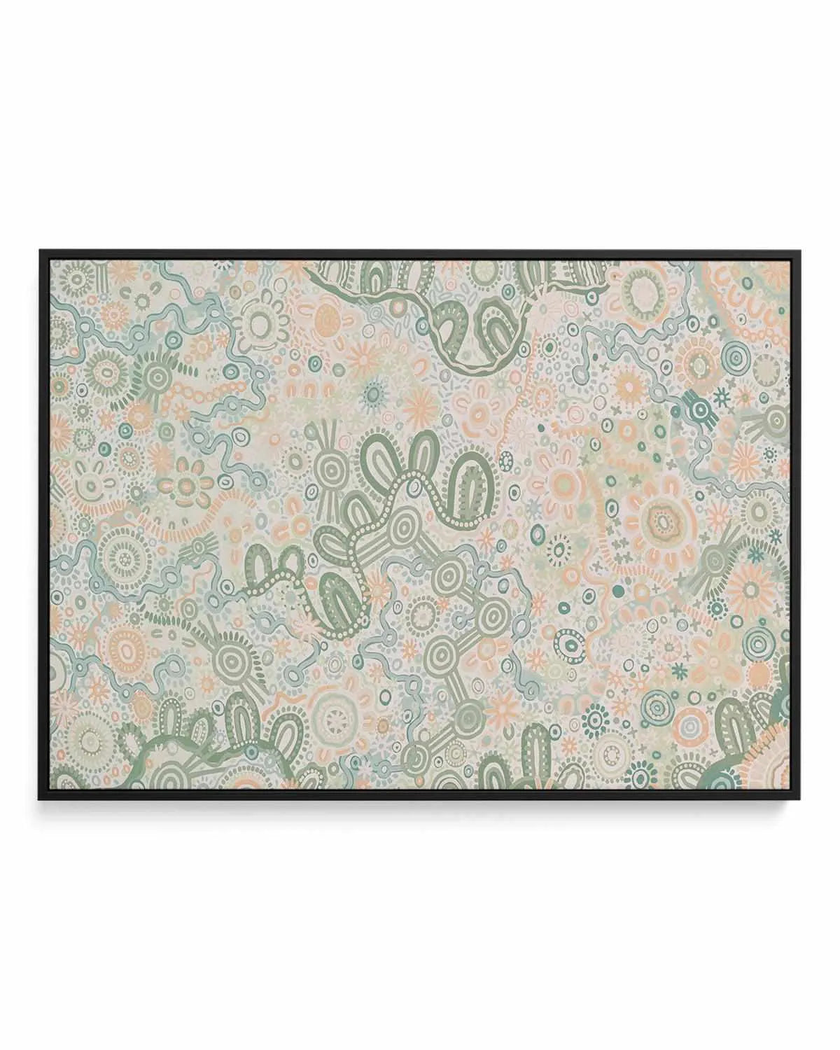 Country in Colour | Green by Leah Cummins | Framed Canvas Art Print from Olive et Oriel where you can shop wallpaper and artworks online