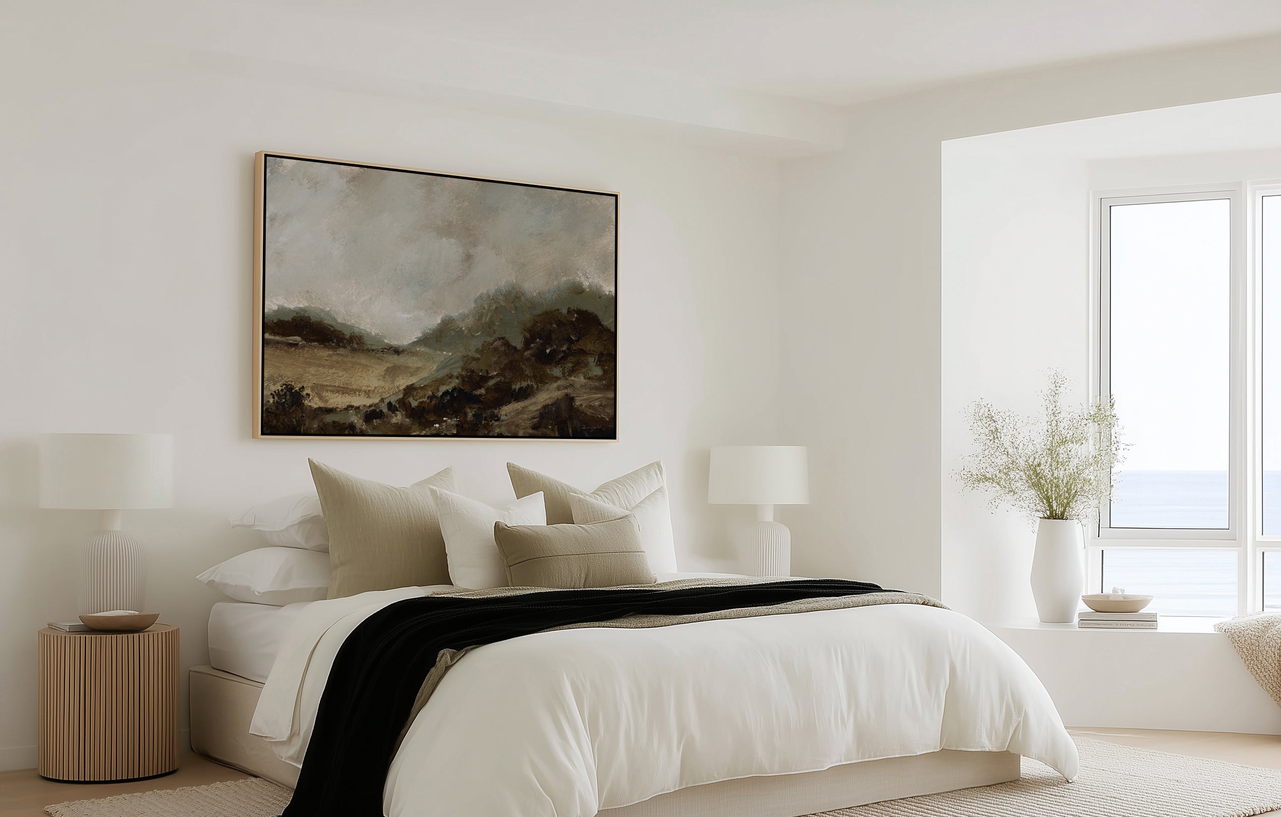 Countryside by Dan Hobday | Framed Canvas Art Print