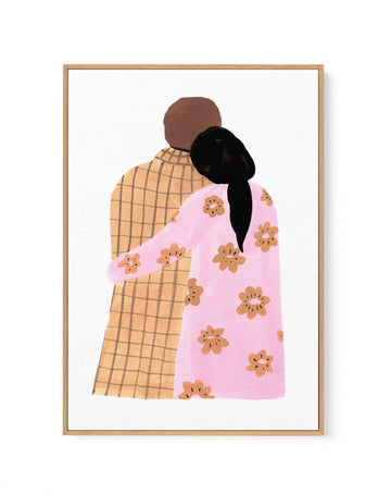 Couple by Laura Page | Framed Canvas Wall Art