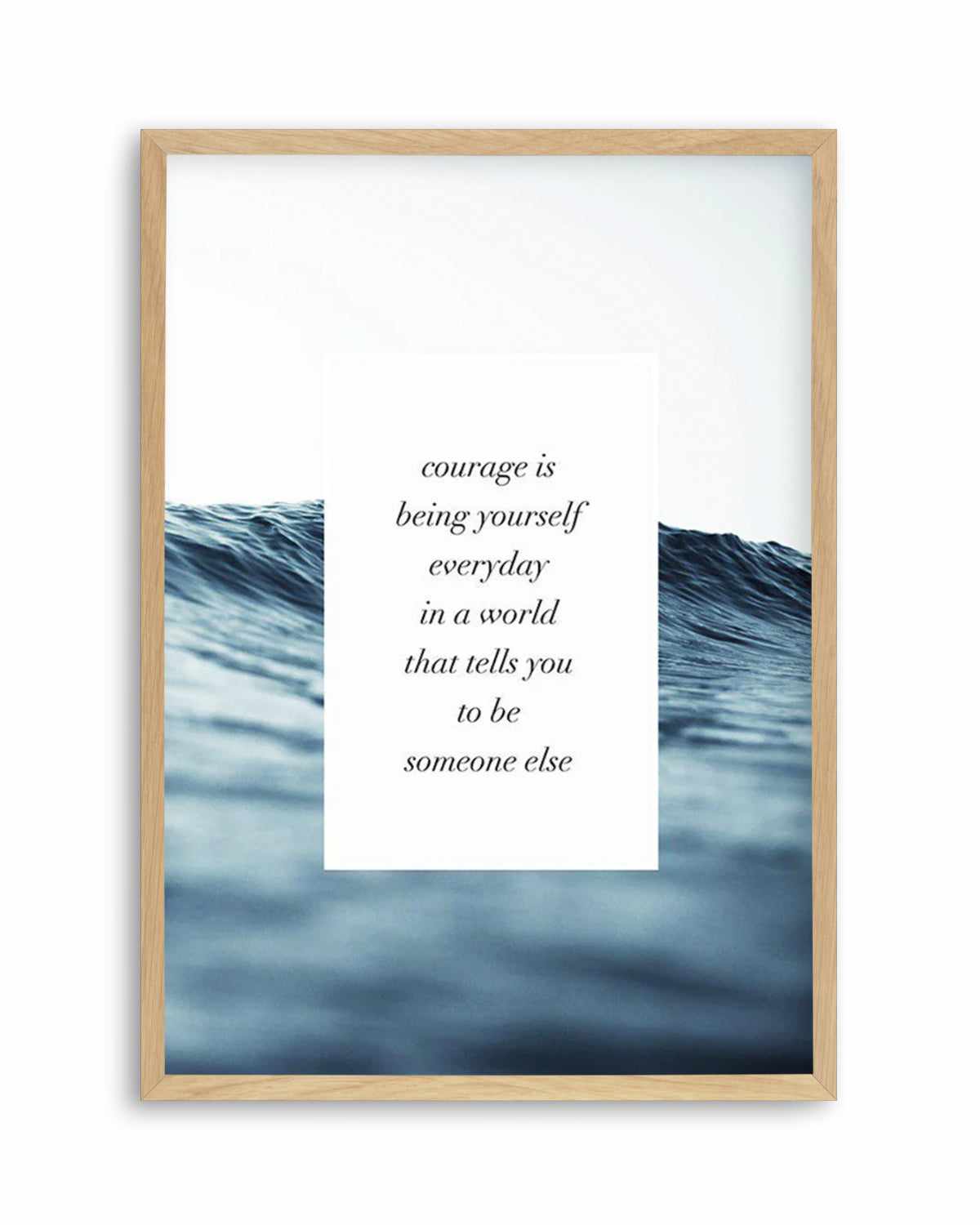 Courage Is Art Print