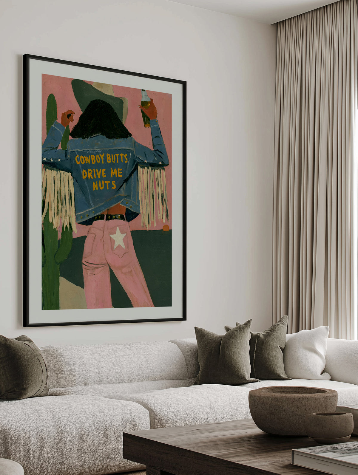 Cowboy Butts Drive Me Nuts | Art Print