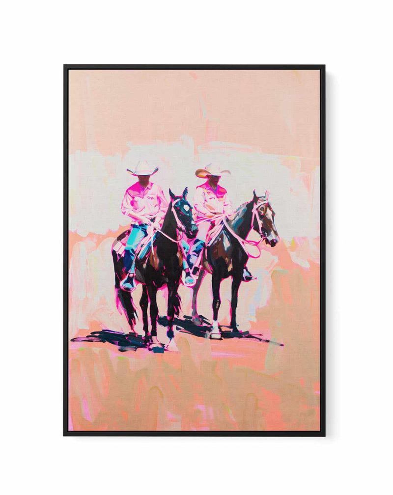 Cowboy Party | Framed Canvas Art Print