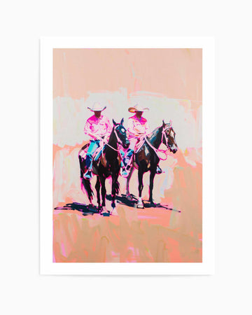 Cowboy Party | Art Print from Olive et Oriel where you can shop wallpaper and artworks online