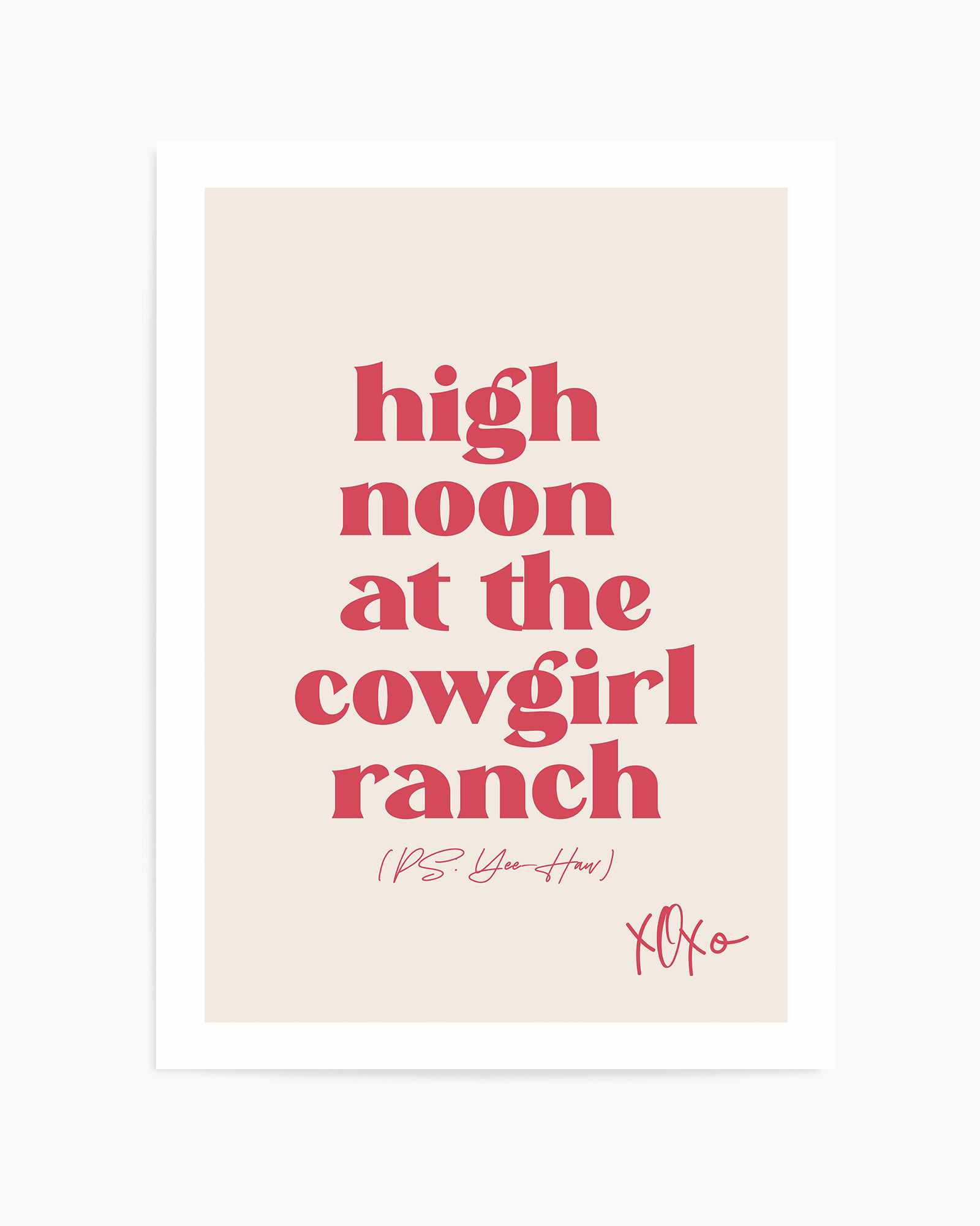 Cowgirl | Art Print from Olive et Oriel where you can shop wallpaper and artworks online