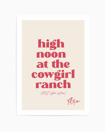 Cowgirl | Art Print from Olive et Oriel where you can shop wallpaper and artworks online