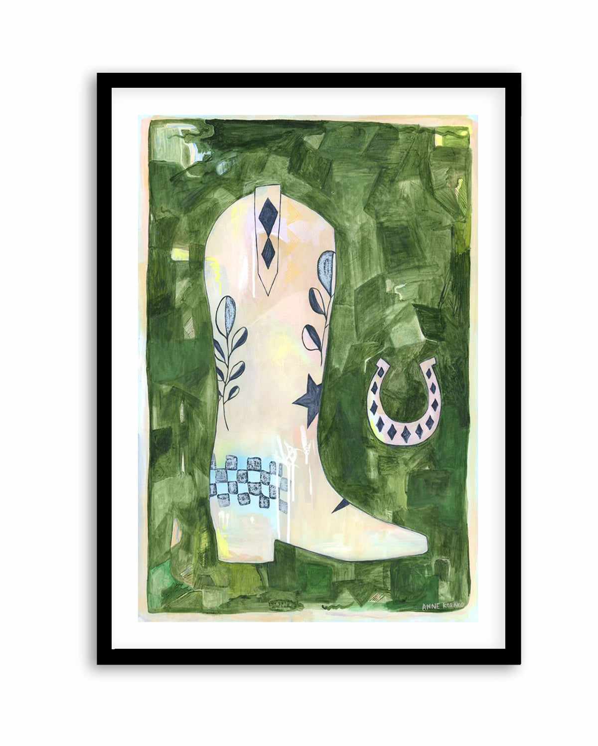 Cowgirl Boot by Camilla Pickle | Art Print