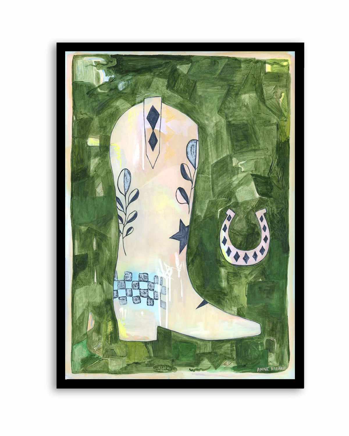 Cowgirl Boot by Camilla Pickle | Art Print