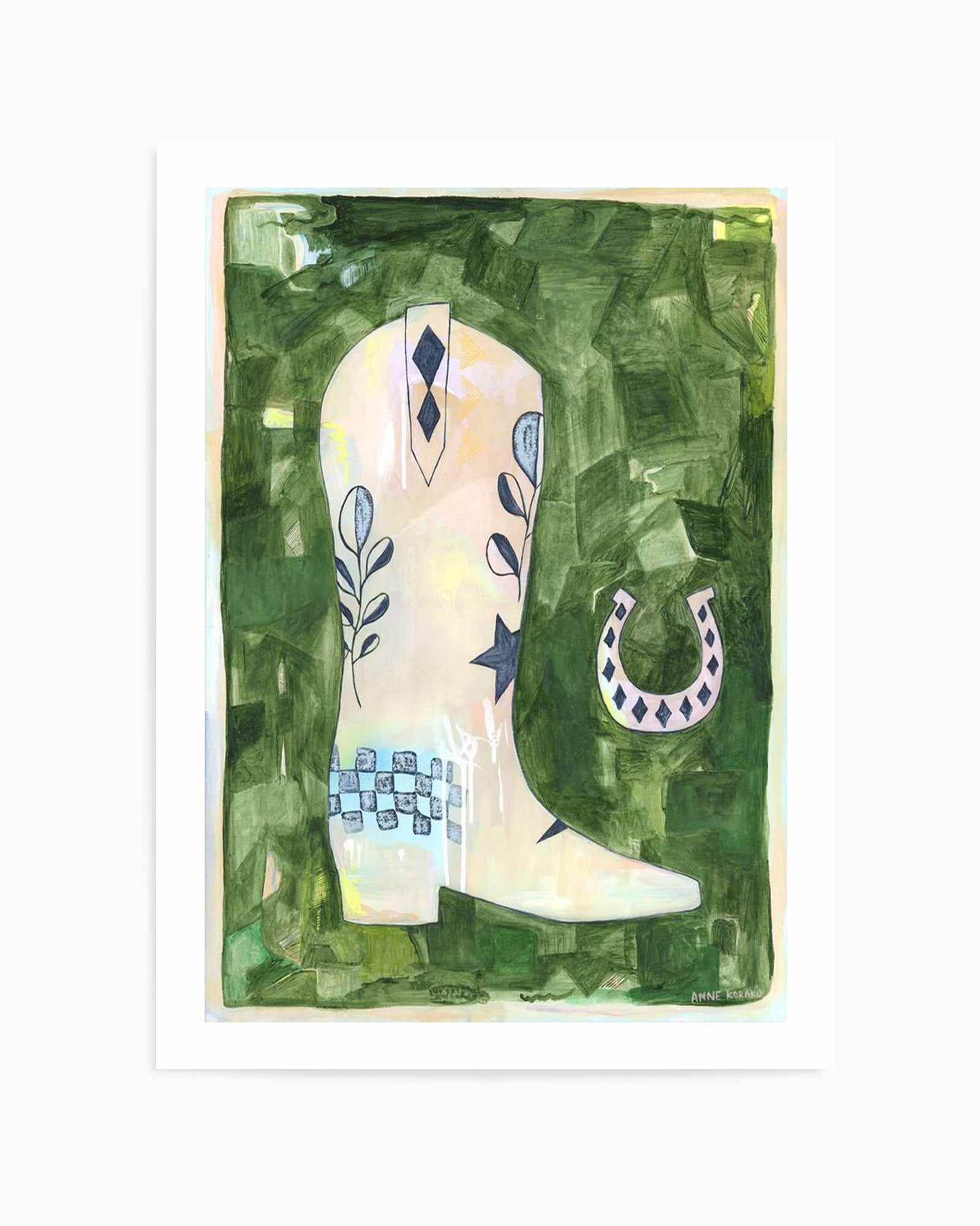 Cowgirl Boot by Camilla Pickle | Art Print