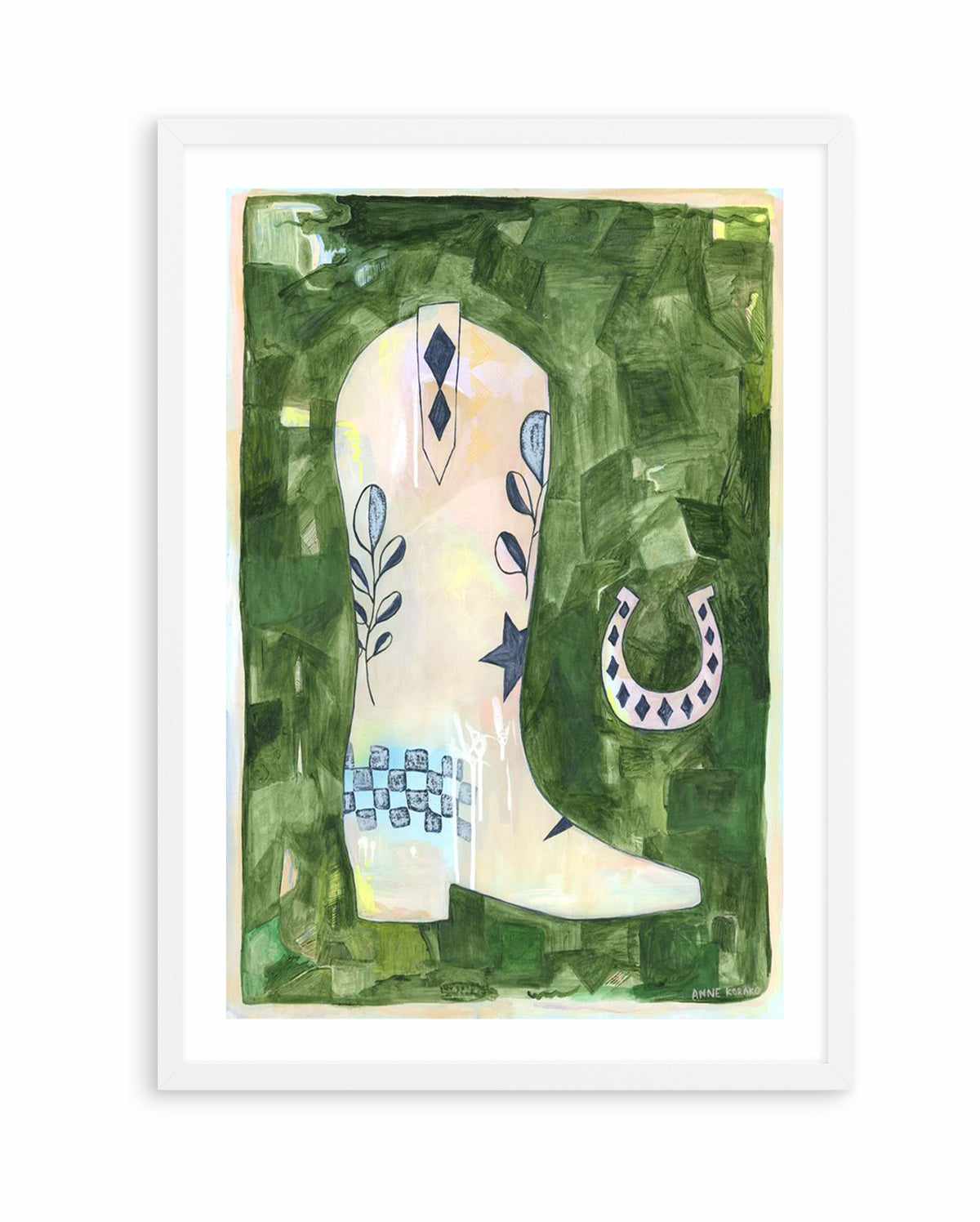 Cowgirl Boot by Camilla Pickle | Art Print