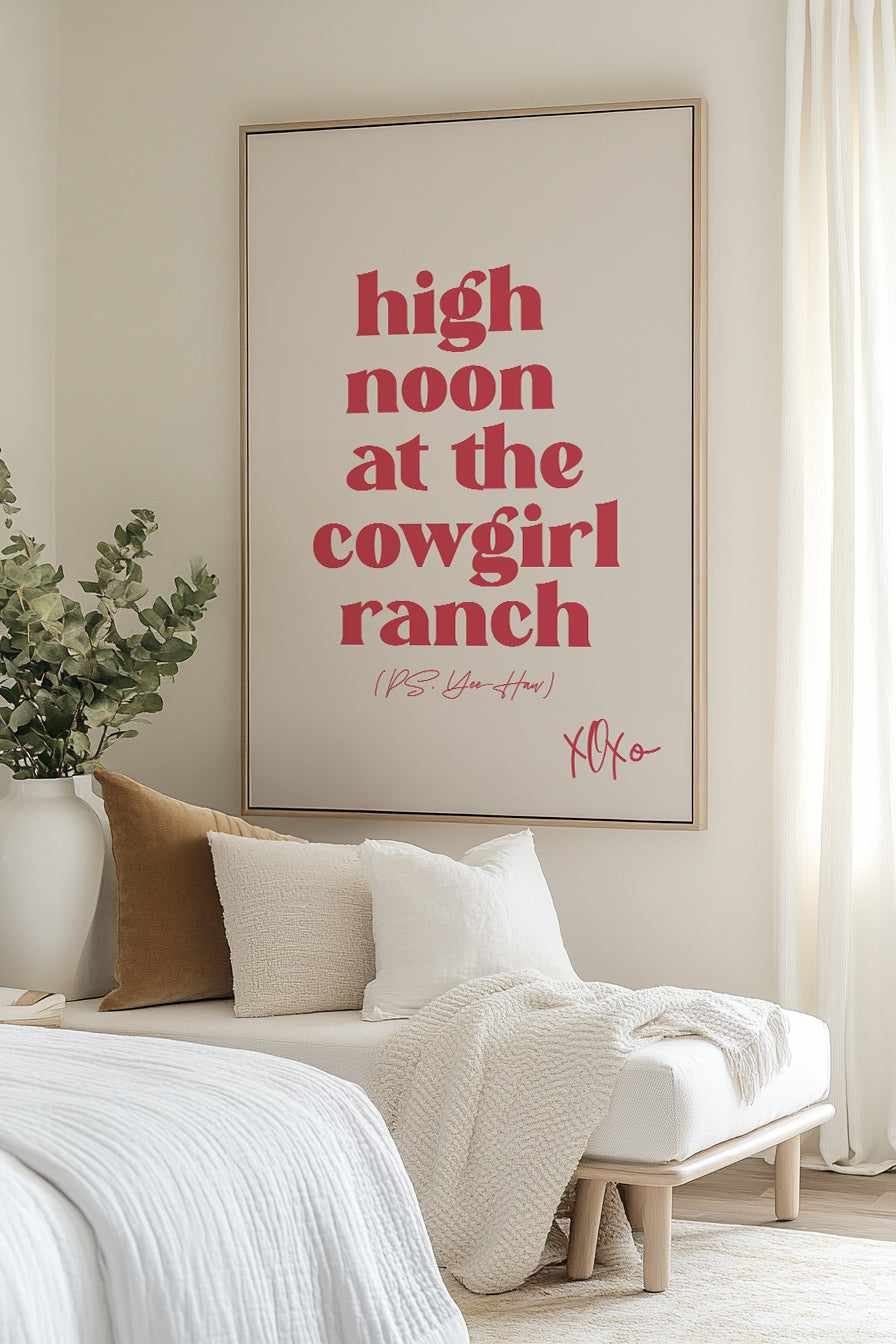 Cowgirl | Framed Canvas Art Print from Olive et Oriel where you can shop wallpaper and artworks online