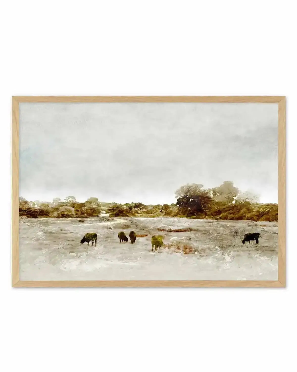 Cows by the Sea by Dan Hobday Art Print from Olive et Oriel where you can shop wallpaper and artworks online