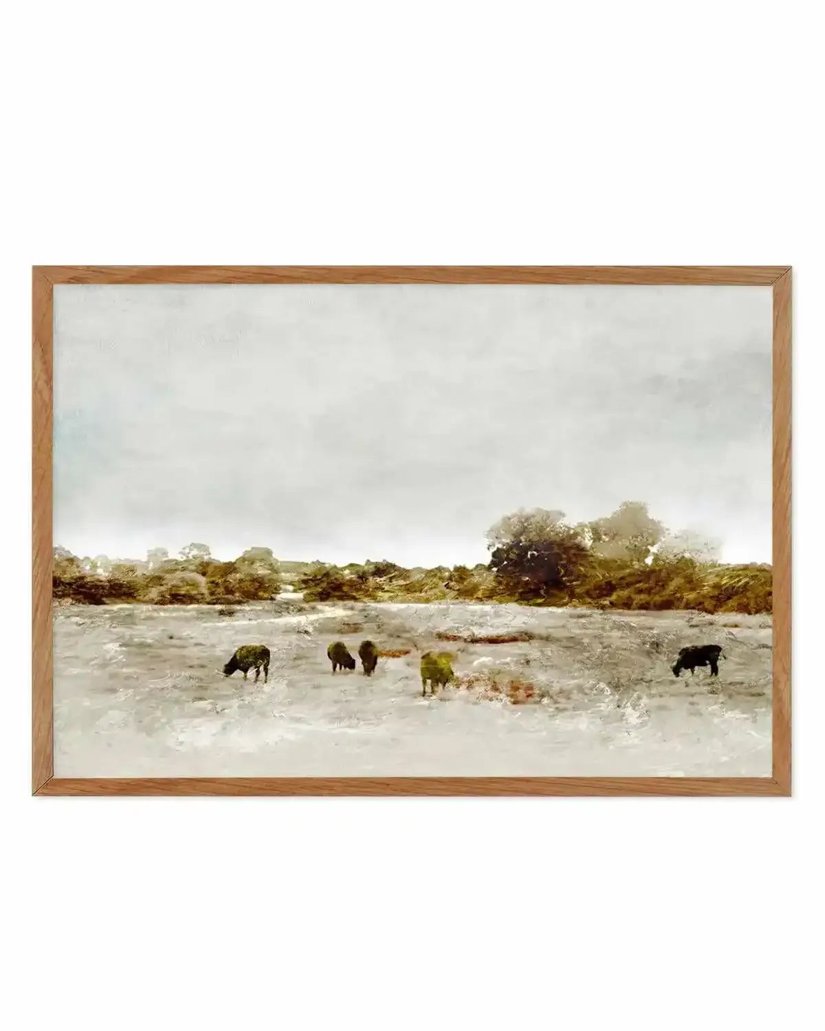 Cows by the Sea by Dan Hobday Art Print from Olive et Oriel where you can shop wallpaper and artworks online