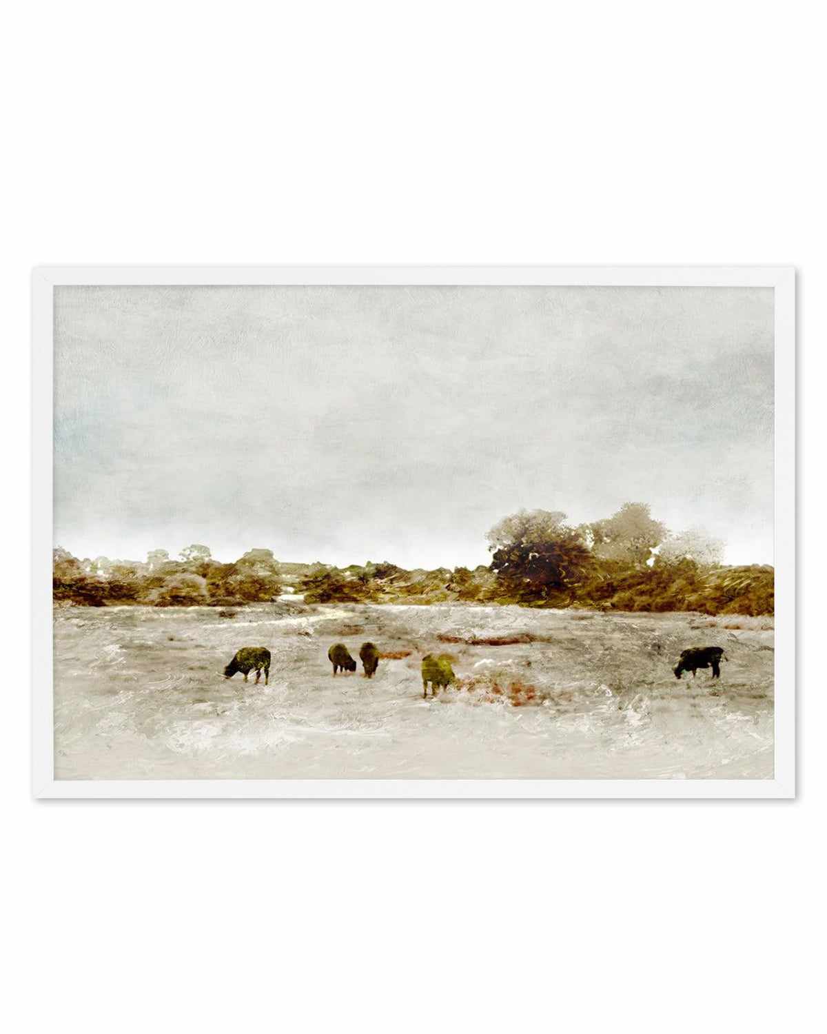 Cows by the Sea by Dan Hobday Art Print