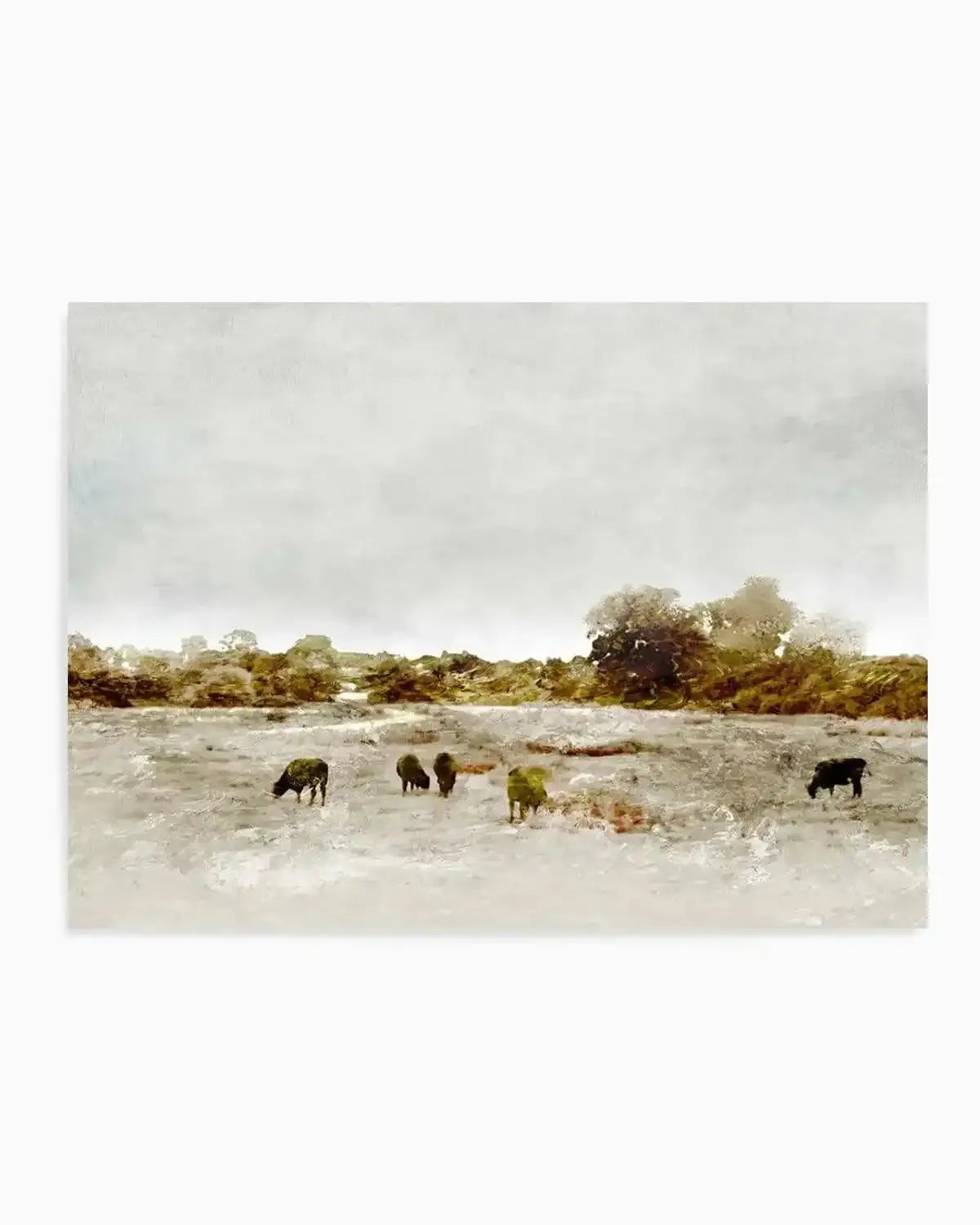 Cows by the Sea by Dan Hobday Art Print from Olive et Oriel where you can shop wallpaper and artworks online