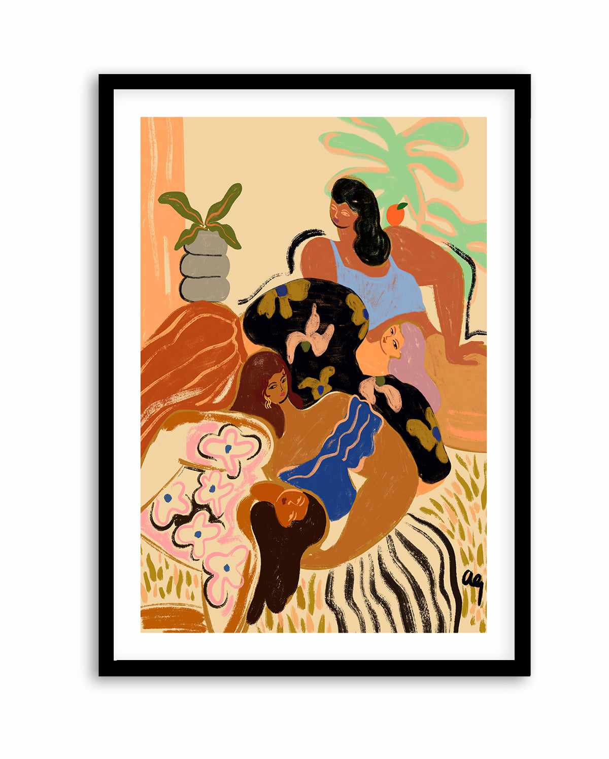 Cozy Wozy by Arty Guava | Art Print from Olive et Oriel where you can shop wallpaper and artworks online