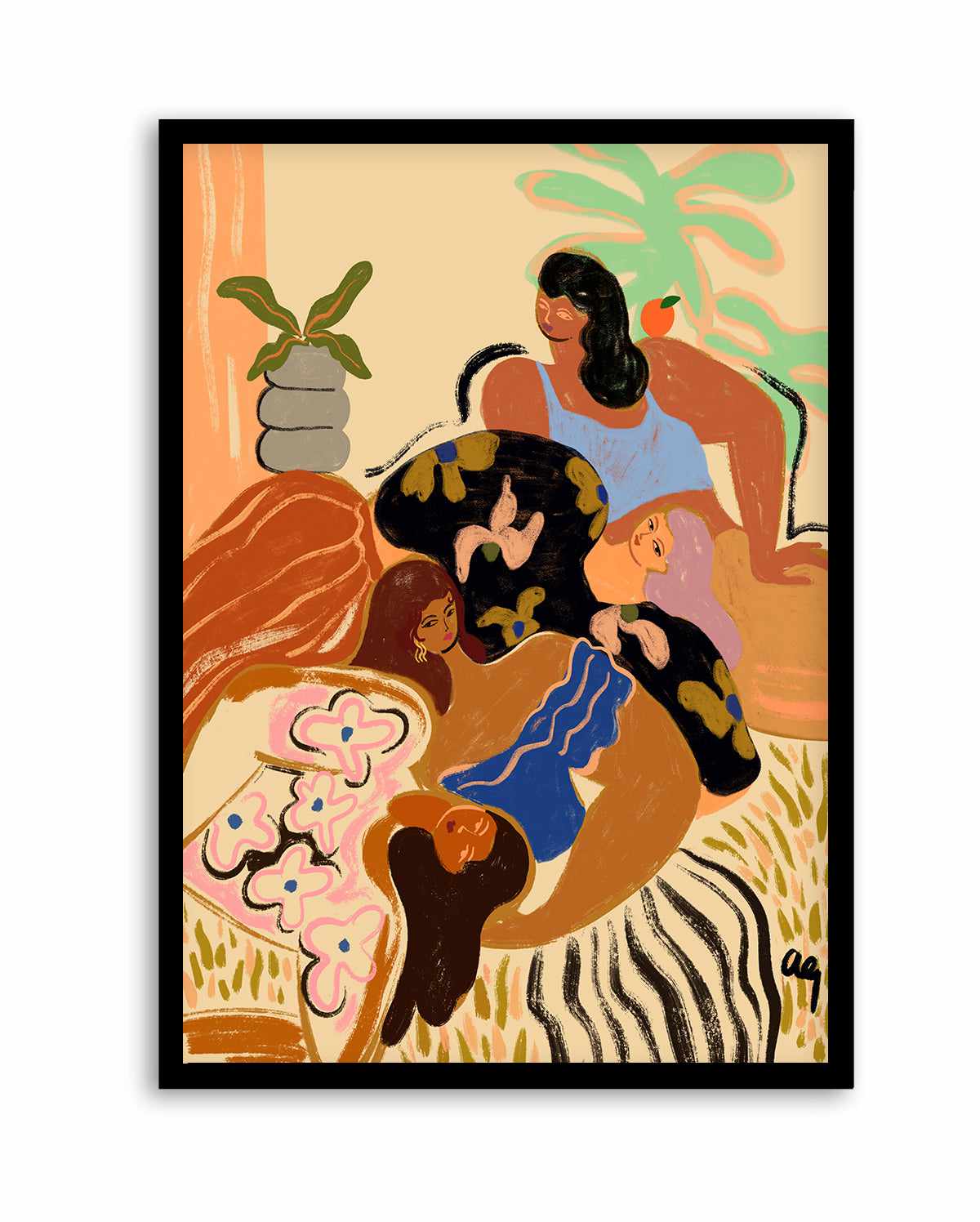 Cozy Wozy by Arty Guava | Art Print from Olive et Oriel where you can shop wallpaper and artworks online