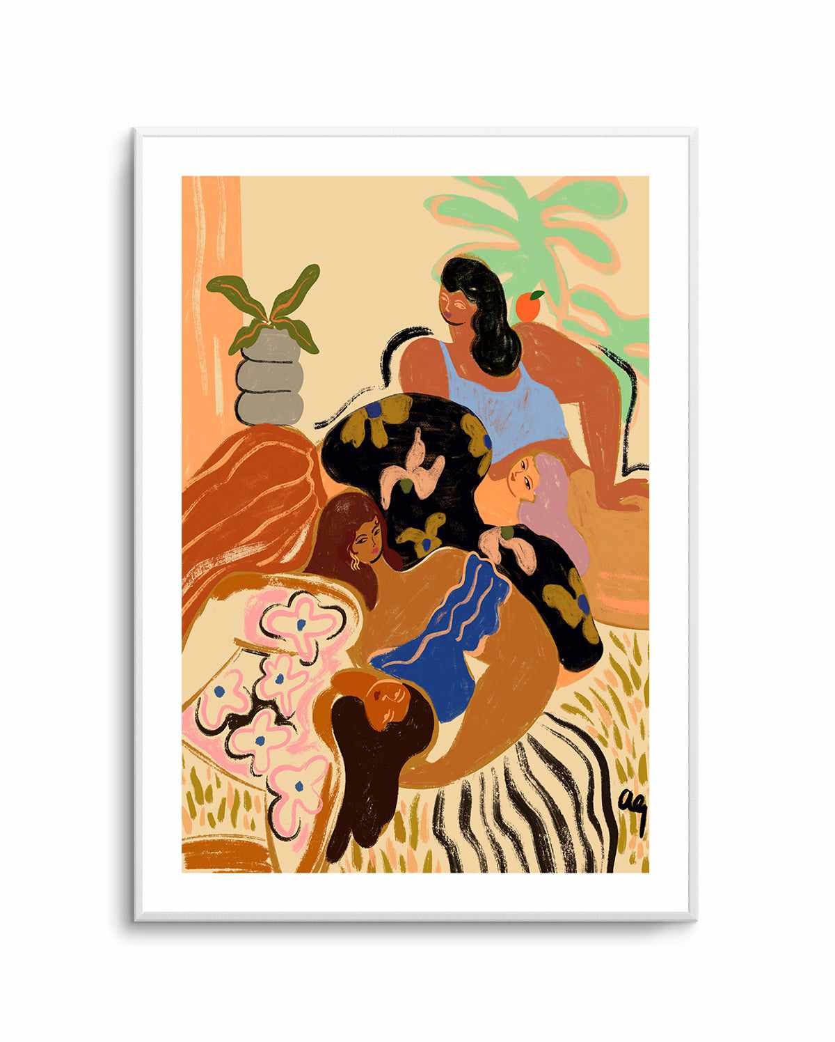 Cozy Wozy by Arty Guava | Art Print from Olive et Oriel where you can shop wallpaper and artworks online