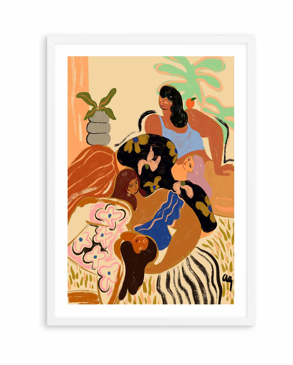 Cozy Wozy by Arty Guava | Art Print from Olive et Oriel where you can shop wallpaper and artworks online