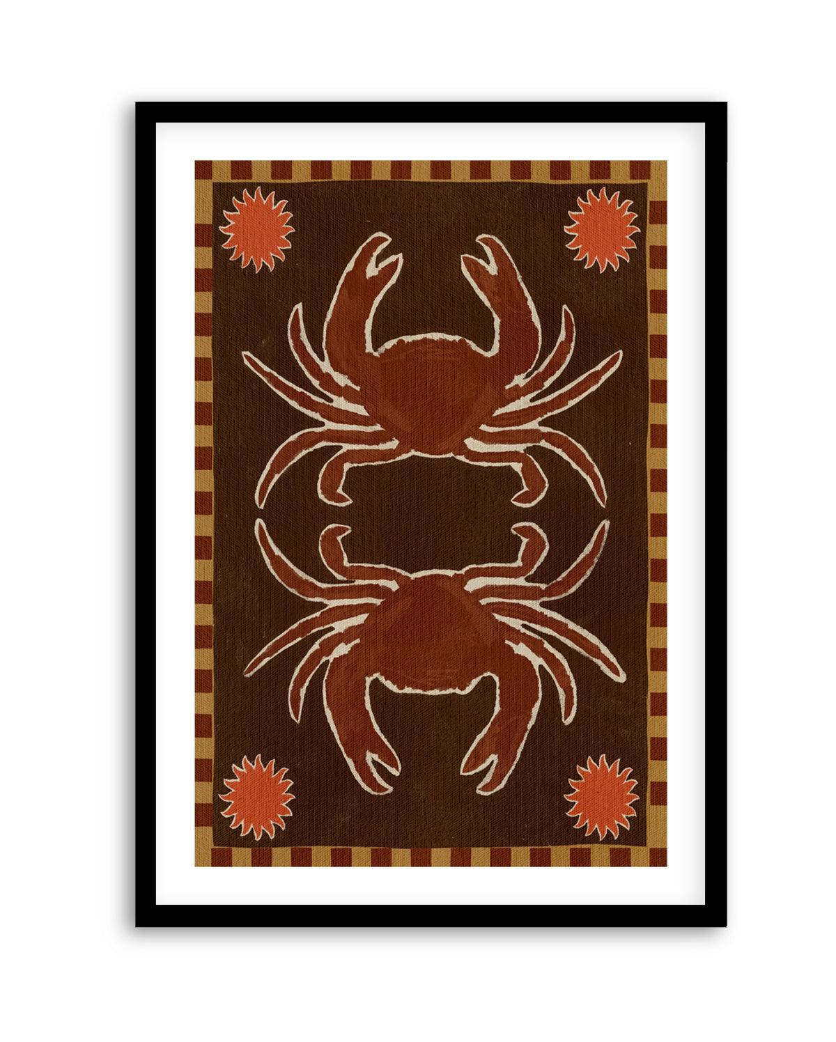 Crab Mirror Dance by Shatha Al Dafai | Art Print from Olive et Oriel where you can shop wallpaper and artworks online