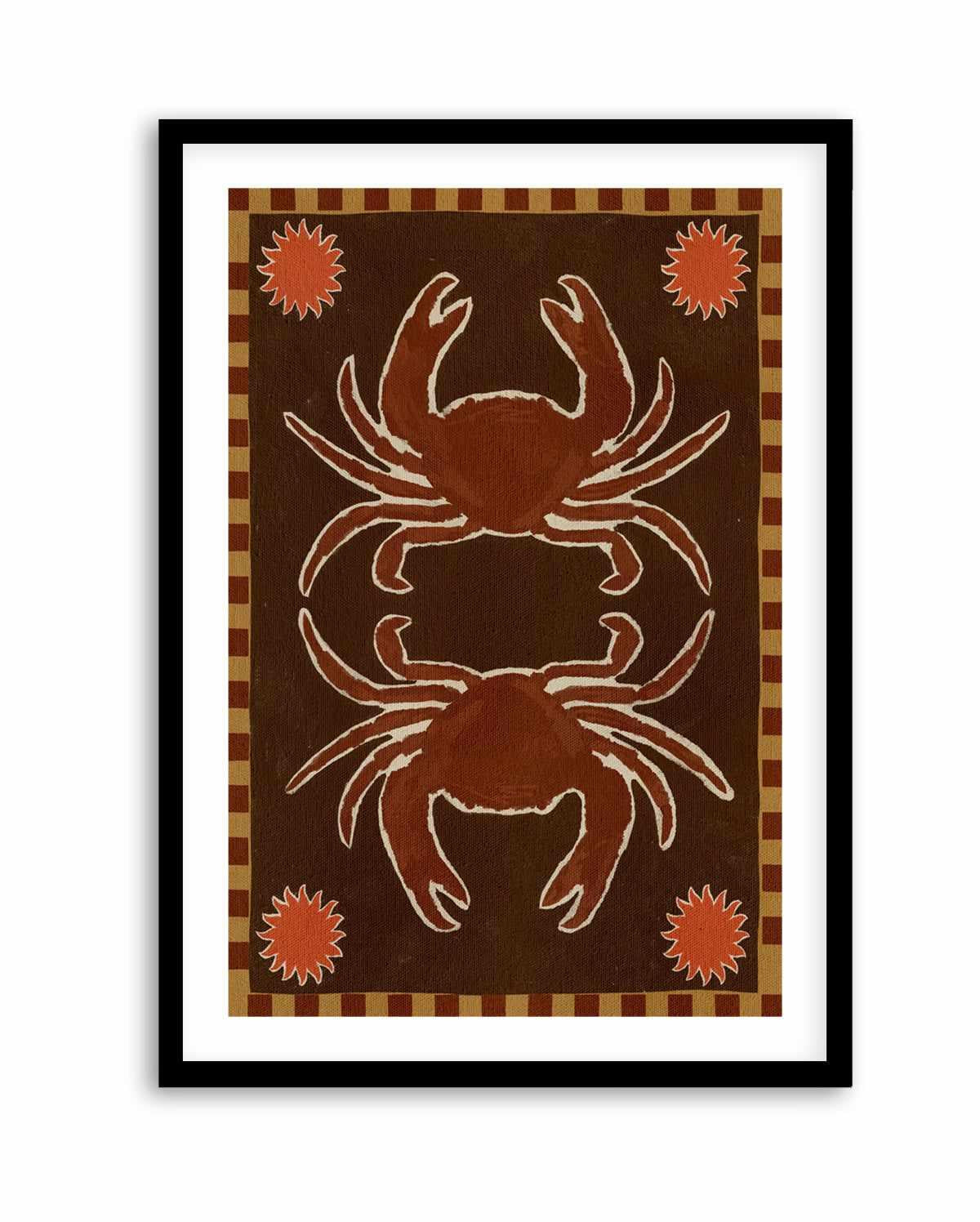 Crab Mirror Dance by Shatha Al Dafai | Art Print from Olive et Oriel where you can shop wallpaper and artworks online