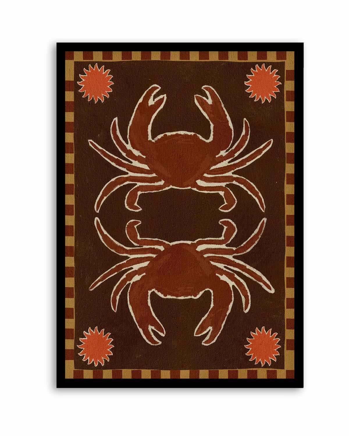 Crab Mirror Dance by Shatha Al Dafai | Art Print from Olive et Oriel where you can shop wallpaper and artworks online