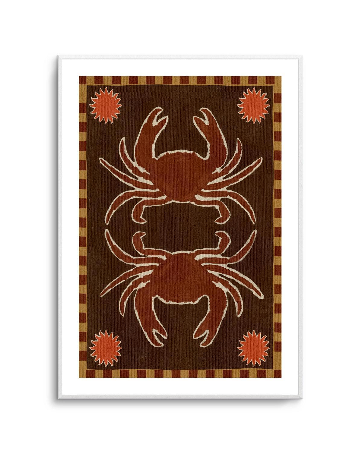 Crab Mirror Dance by Shatha Al Dafai | Art Print from Olive et Oriel where you can shop wallpaper and artworks online