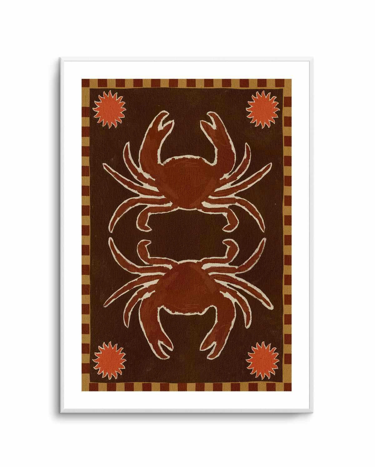 Crab Mirror Dance by Shatha Al Dafai | Art Print from Olive et Oriel where you can shop wallpaper and artworks online
