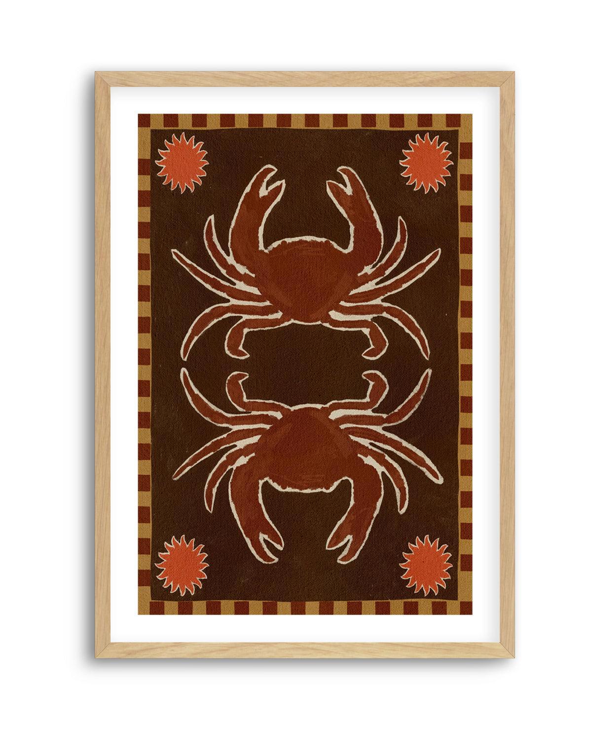 Crab Mirror Dance by Shatha Al Dafai | Art Print from Olive et Oriel where you can shop wallpaper and artworks online