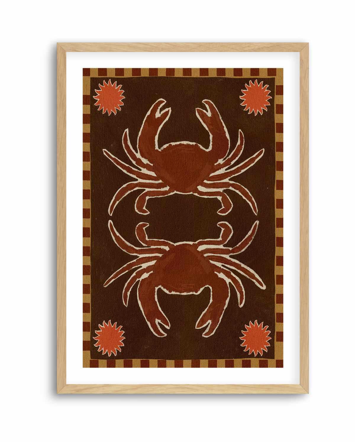Crab Mirror Dance by Shatha Al Dafai | Art Print from Olive et Oriel where you can shop wallpaper and artworks online