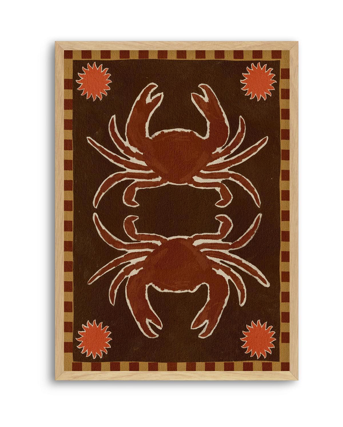 Crab Mirror Dance by Shatha Al Dafai | Art Print from Olive et Oriel where you can shop wallpaper and artworks online