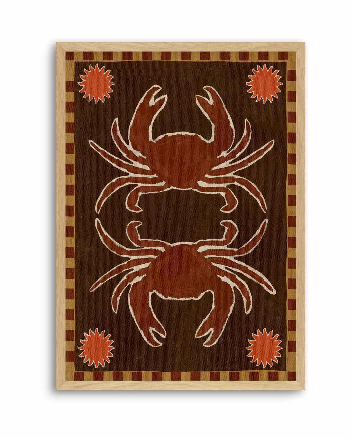 Crab Mirror Dance by Shatha Al Dafai | Art Print from Olive et Oriel where you can shop wallpaper and artworks online