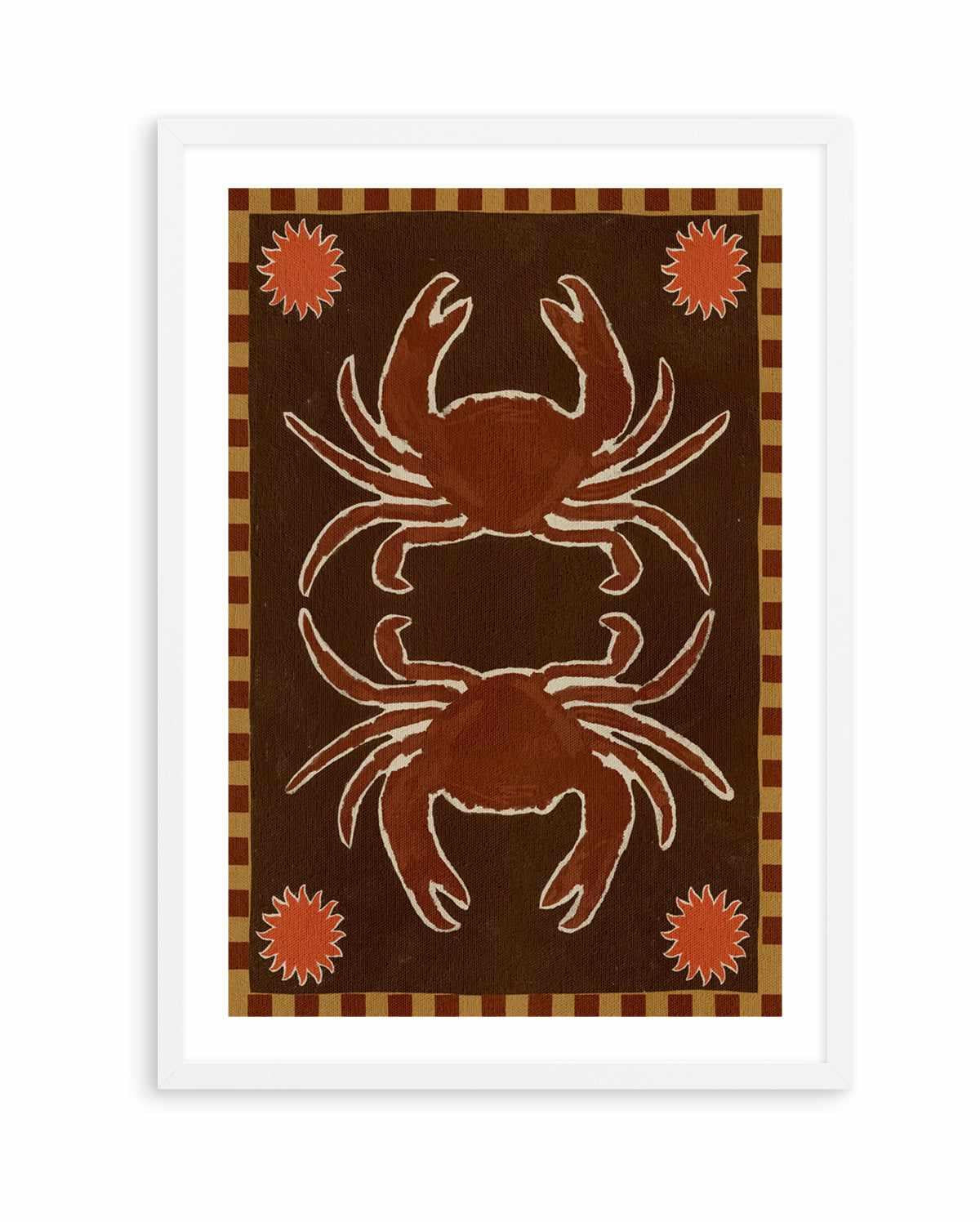 Crab Mirror Dance by Shatha Al Dafai | Art Print from Olive et Oriel where you can shop wallpaper and artworks online