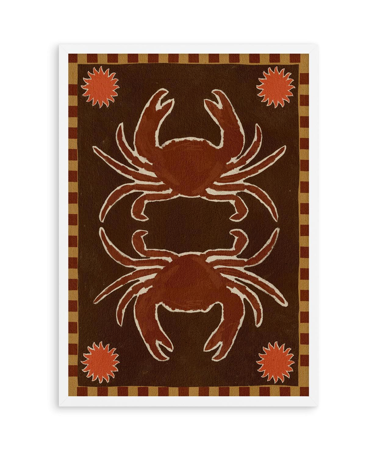 Crab Mirror Dance by Shatha Al Dafai | Art Print from Olive et Oriel where you can shop wallpaper and artworks online