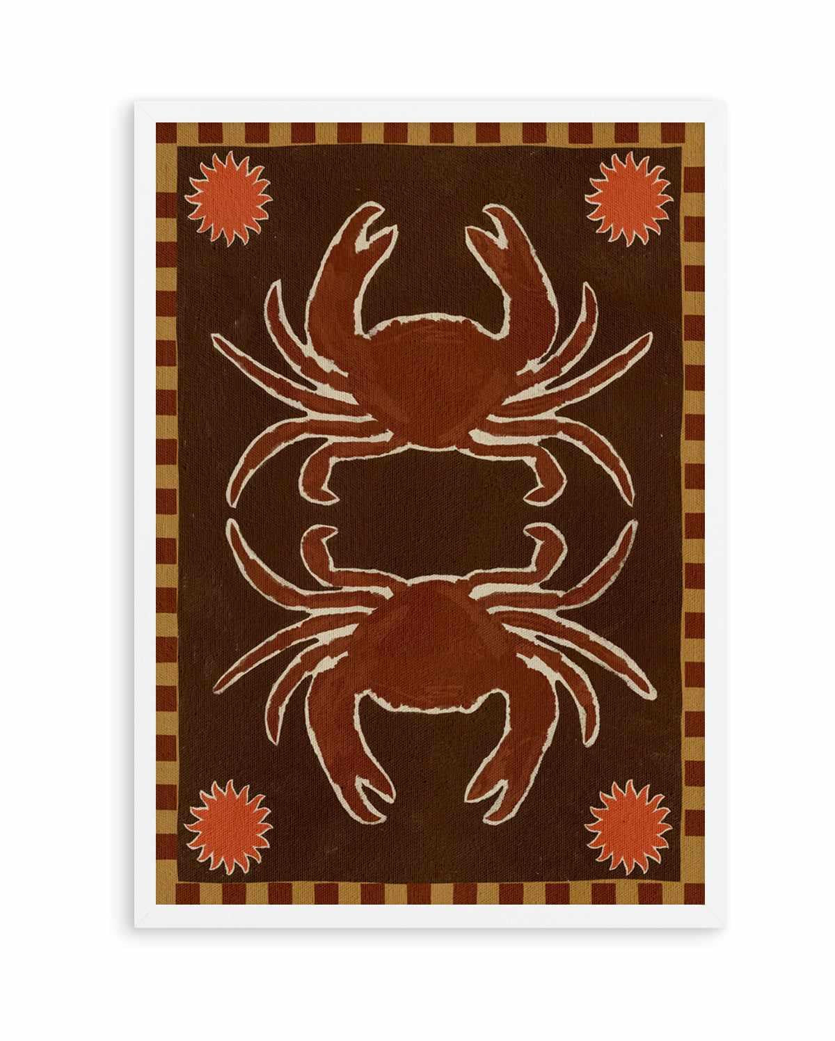 Crab Mirror Dance by Shatha Al Dafai | Art Print from Olive et Oriel where you can shop wallpaper and artworks online
