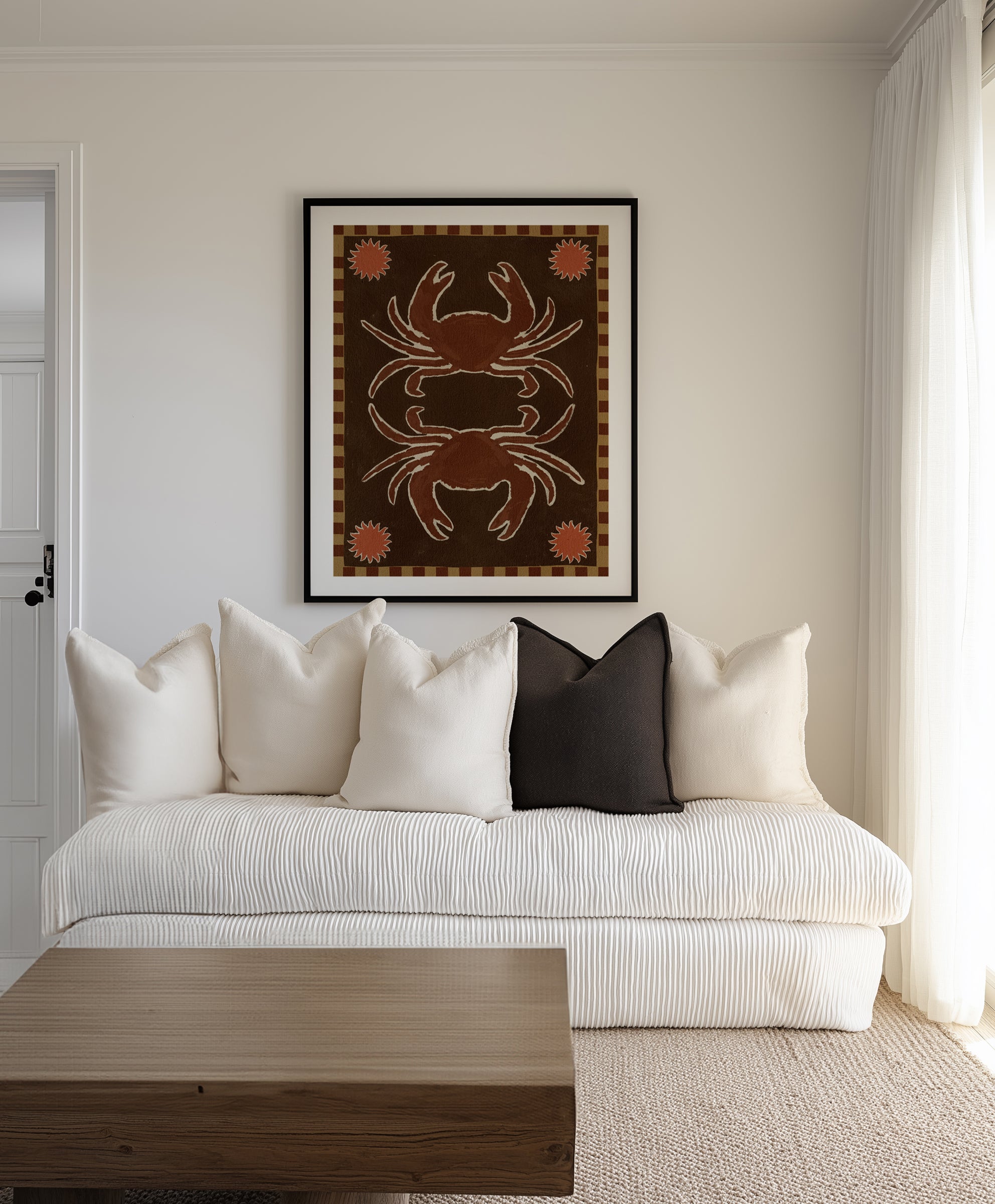 Crab Mirror Dance by Shatha Al Dafai | Art Print