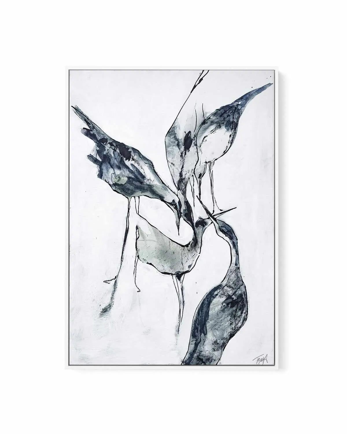 Crane II by Design Fabrikken | Framed Canvas Art Print from Olive et Oriel where you can shop wallpaper and artworks online
