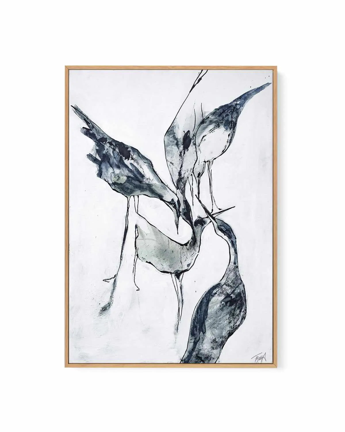 Crane II by Design Fabrikken | Framed Canvas Art Print from Olive et Oriel where you can shop wallpaper and artworks online