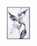Crane II by Design Fabrikken | Framed Canvas Art Print