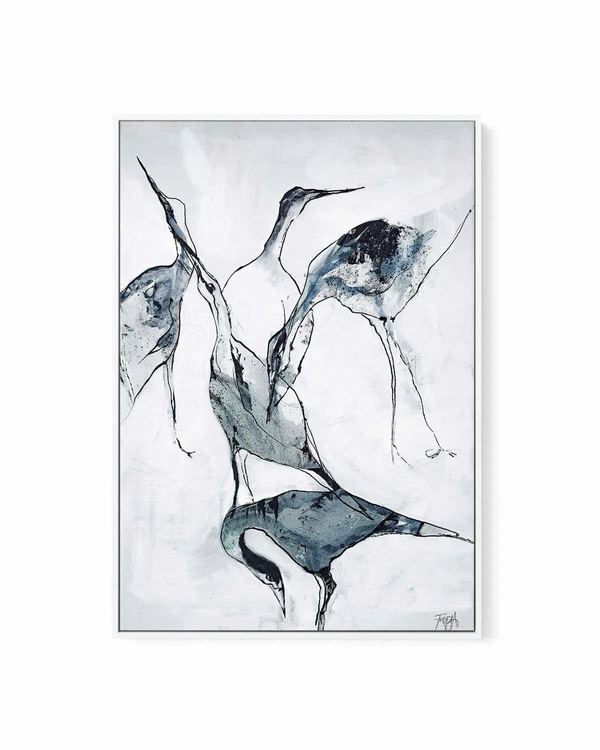 Crane I by Design Fabrikken | Framed Canvas Art Print from Olive et Oriel where you can shop wallpaper and artworks online