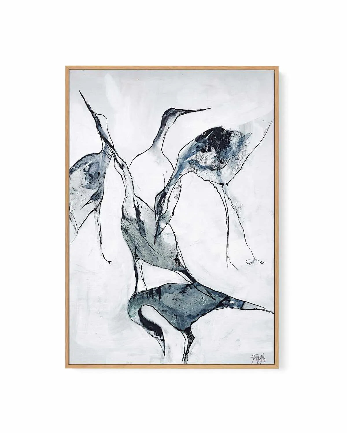 Crane I by Design Fabrikken | Framed Canvas Art Print from Olive et Oriel where you can shop wallpaper and artworks online