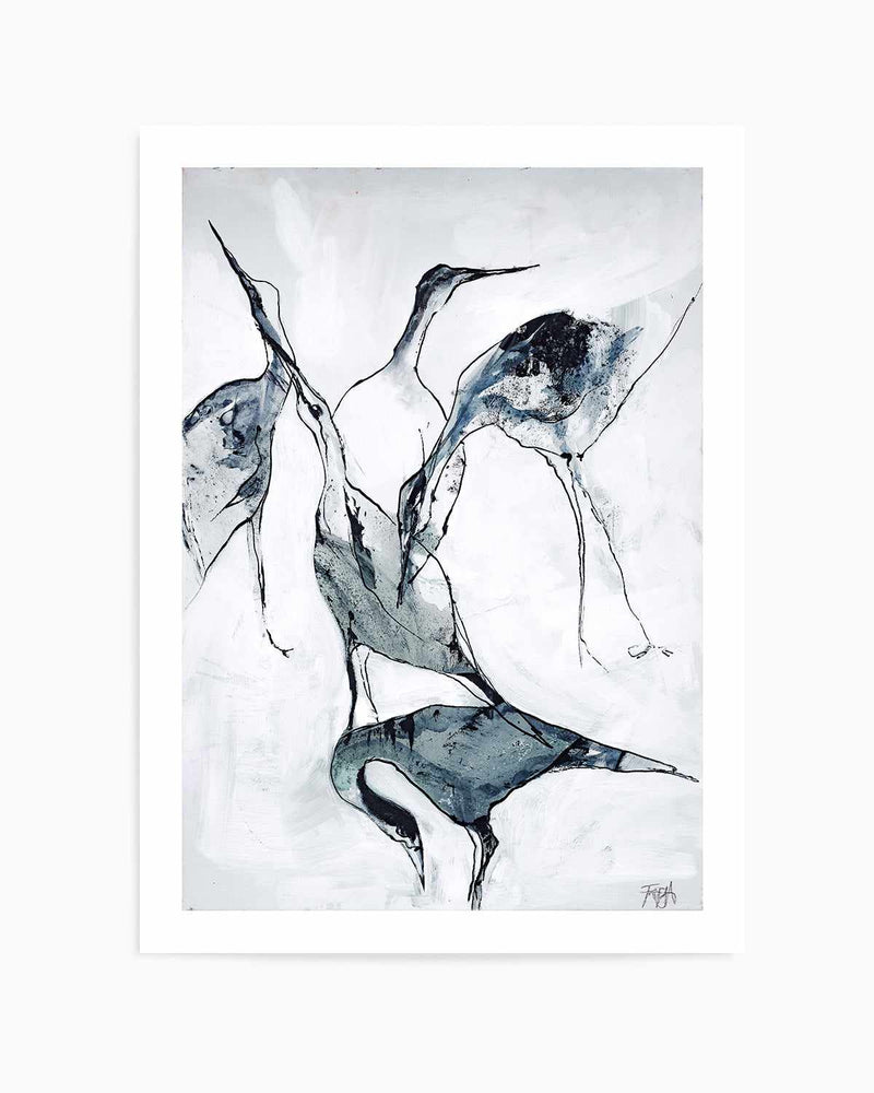 Crane I by Design Fabrikken Art Print
