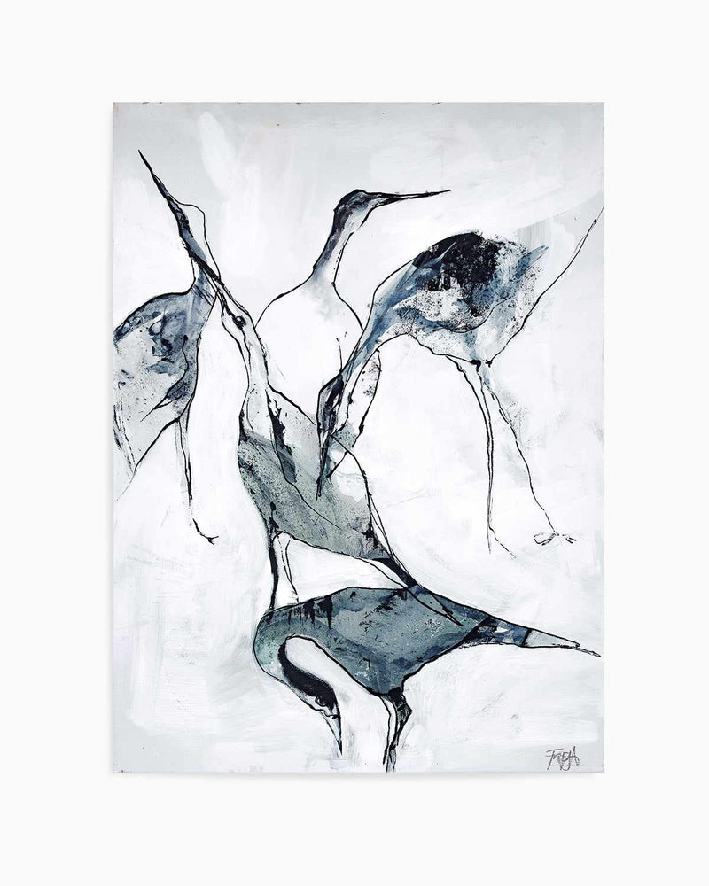 Crane I by Design Fabrikken Art Print