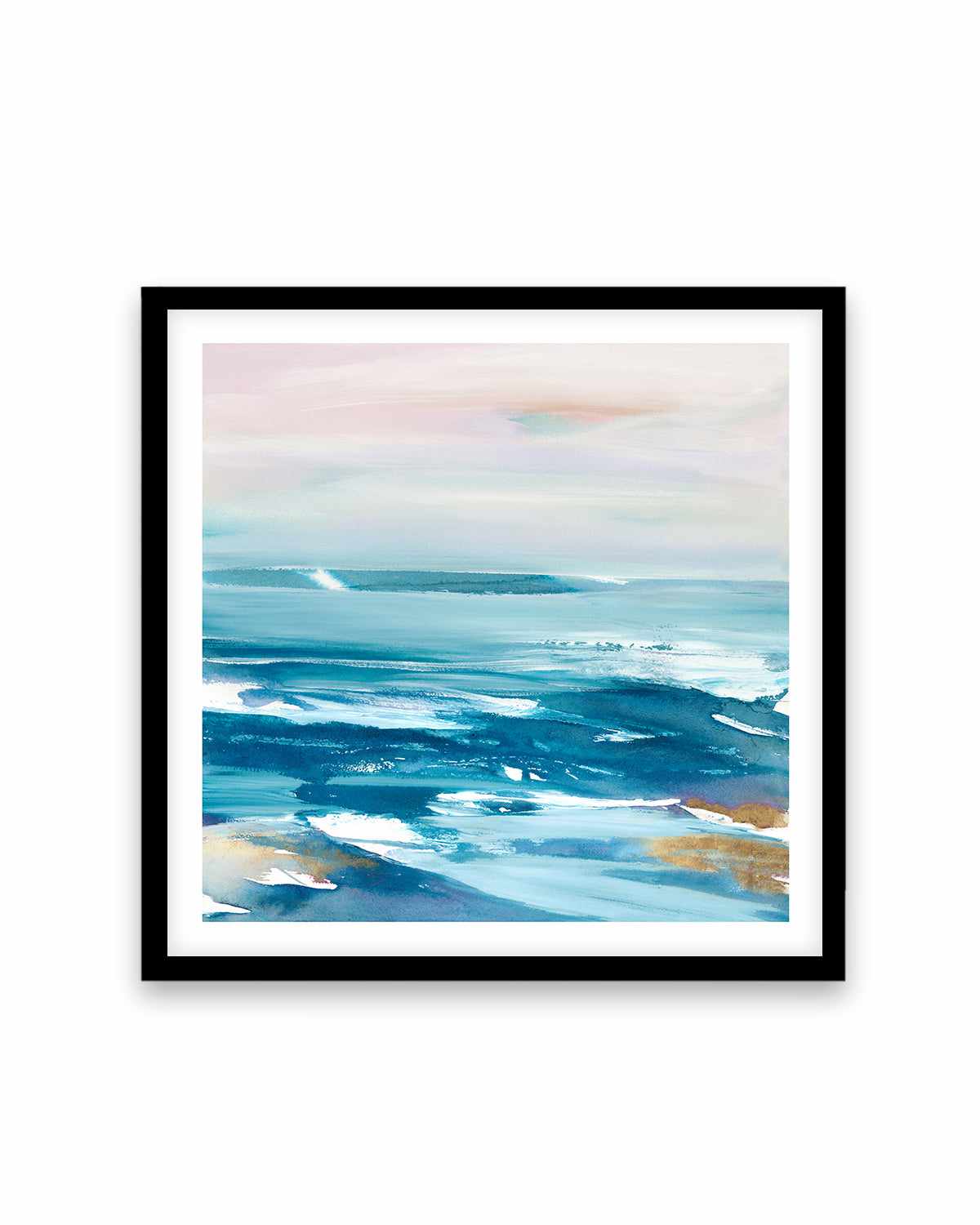 Crashing Blue Waves Art Print