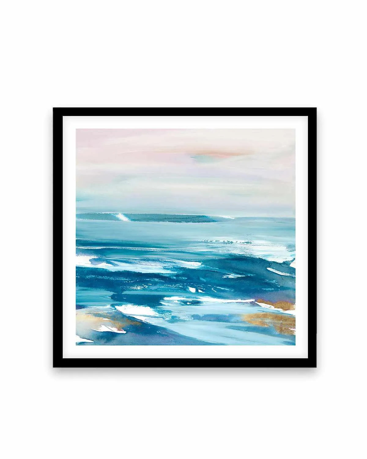 Crashing Blue Waves Art Print from Olive et Oriel where you can shop wallpaper and artworks online