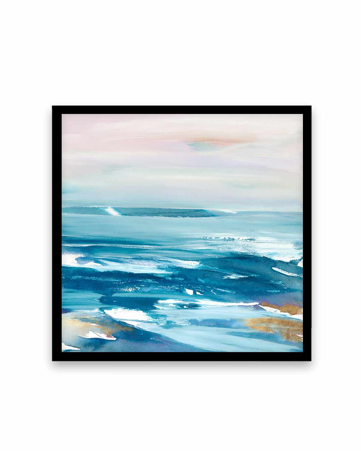 Crashing Blue Waves Art Print