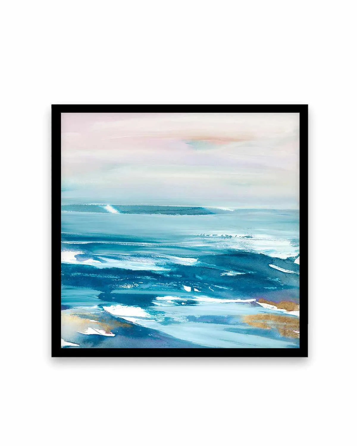 Crashing Blue Waves Art Print from Olive et Oriel where you can shop wallpaper and artworks online