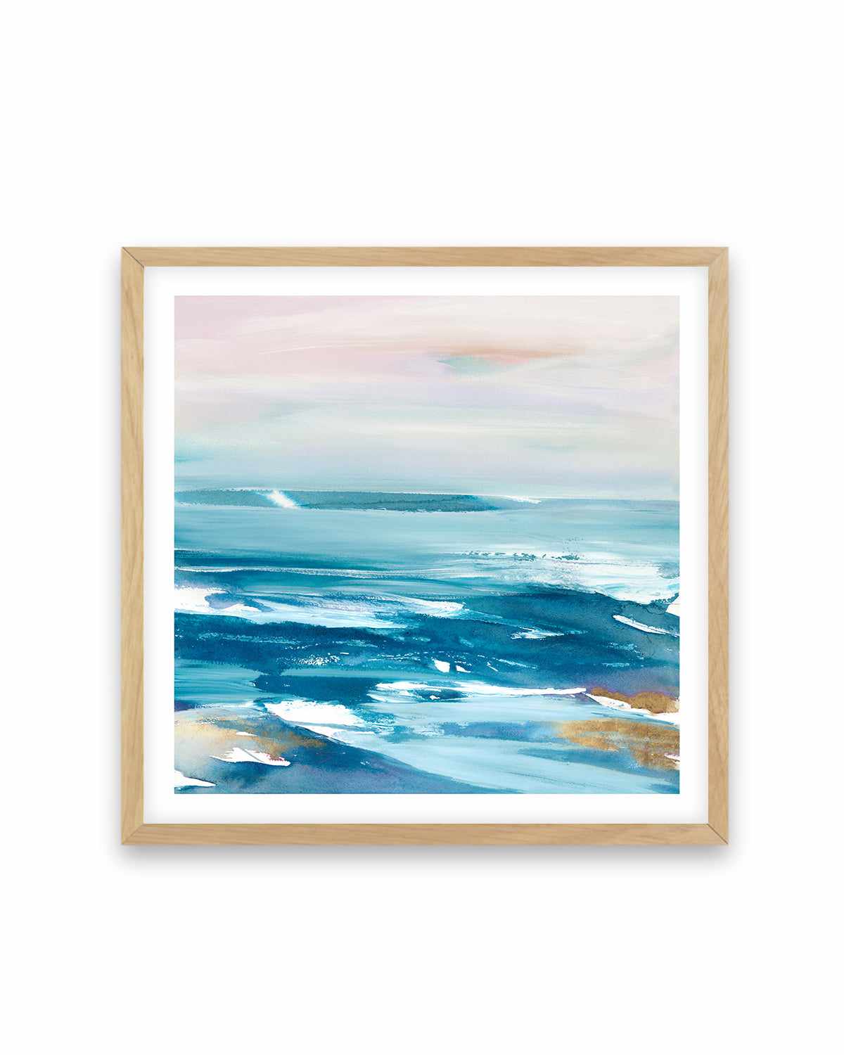 Crashing Blue Waves Art Print