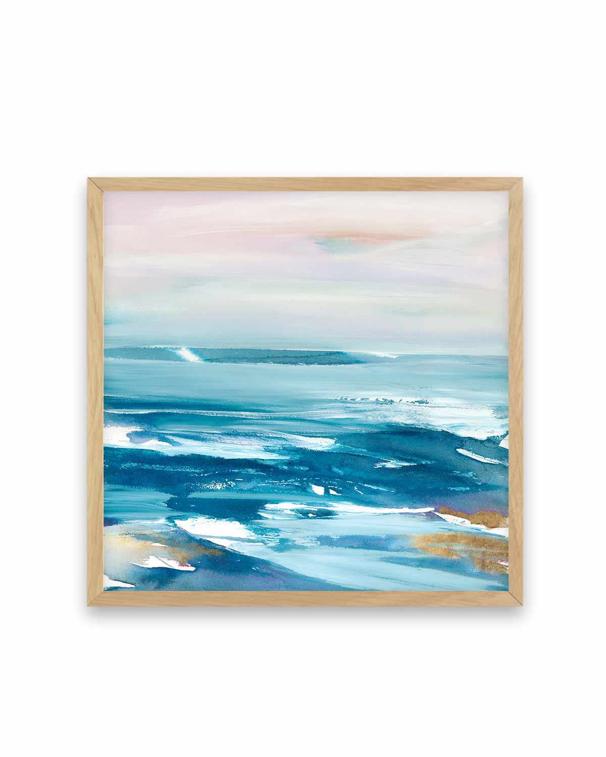 Crashing Blue Waves Art Print