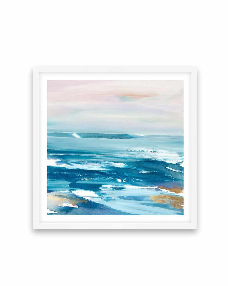 Crashing Blue Waves Art Print