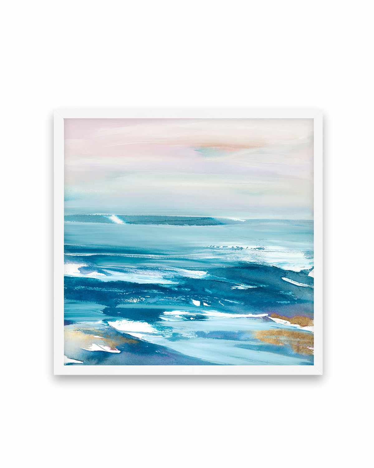 Crashing Blue Waves Art Print